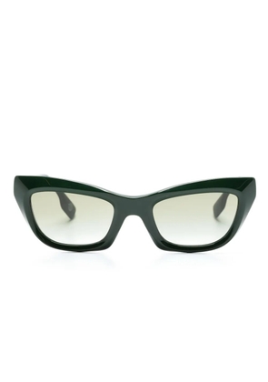 Burberry Eyewear logo lettering plaque tinted sunglasses - Green