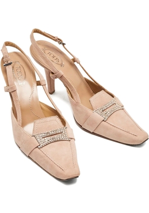 Tod's Vintage 85mm suede pumps - Neutrals