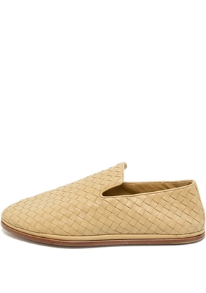Bottega Veneta Pre-Owned Intrecciato leather loafers - Neutrals