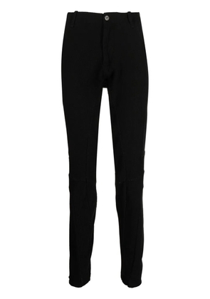 Masnada waffle-knit tapered-leg trousers - Black