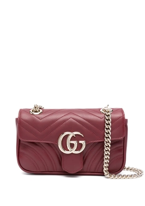 Gucci mini GG Marmont shoulder bag - Red