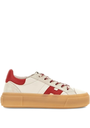 Hogan H705 'h' appliqué platform sneakers - Neutrals