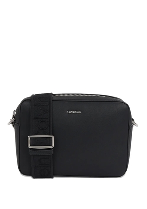 Calvin Klein logo strap shoulder bag - Black