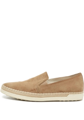 Tod's suede woven slip-on sneakers - Brown