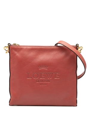 Loewe Pre-Owned 2010-2025 Leather Heritage crossbody bag - Red