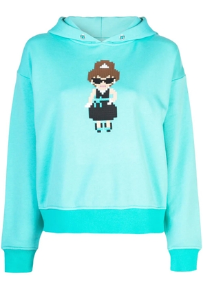 Mostly Heard Rarely Seen 8-Bit Grace hoodie - Blue