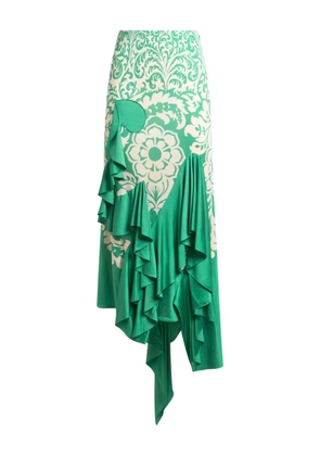 ETRO asymmetric skirt - Green