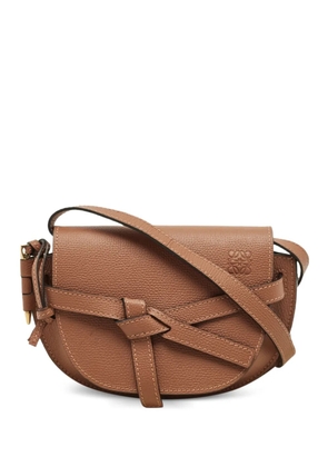 Loewe Pre-Owned mini Gate leather knotted cross body bag - Brown