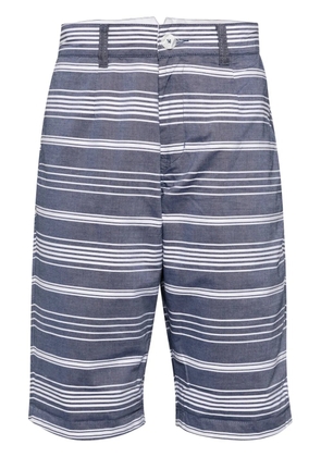 Private Stock The Reign striped cotton shorts - Blue