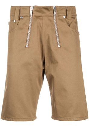 GmbH double-zip Bermuda shorts - Brown