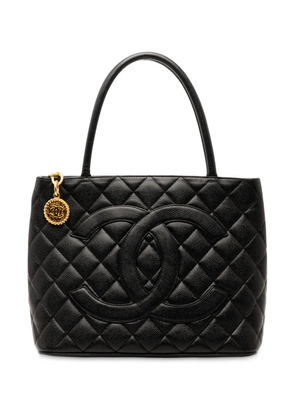 CHANEL Pre-Owned 2000-2002 Caviar Medallion tote bag - Black