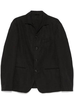Giorgio Armani cutaway-collar blazer - Black