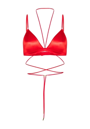 Maison Close French Kiss triangle bra - Red