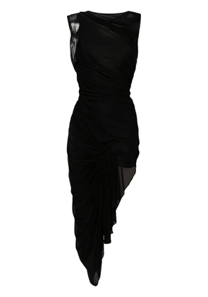 Christopher Esber Galathea asymmetric midi dress - Black