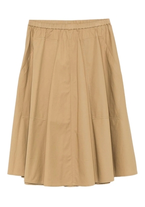Vince elastic-waistline pocket midi skirt - Neutrals