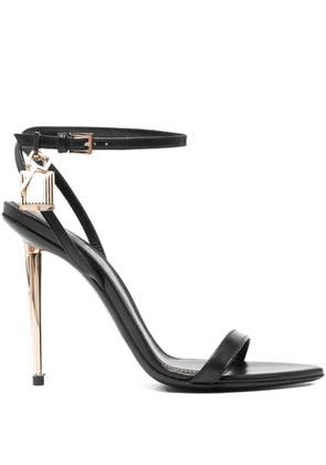 TOM FORD lock-detail sandals - Black