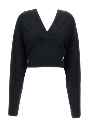 Stella McCartney embroidered-logo sweater - Black