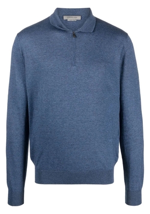 Corneliani half-zip sweatshirt - Blue