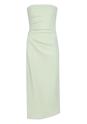 Proenza Schouler terry-jersey strapless dress - Green