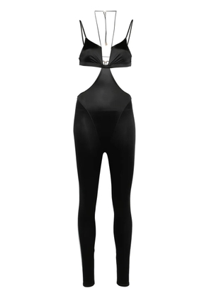 Maison Close French Kiss strappy jumpsuit - Black