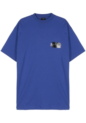 Balenciaga Gaffer Political Campaign-print T-shirt - Blue