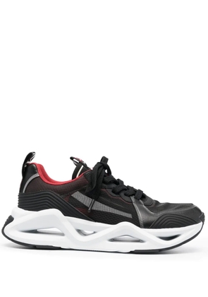 Ea7 Emporio Armani mesh-panelled low-top sneakers - Black