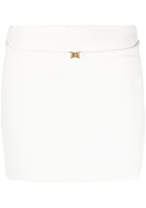Blumarine buckle-fastening belted skirt - White