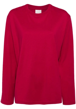 Stockholm Surfboard Club logo-print organic cotton T-shirt - Pink