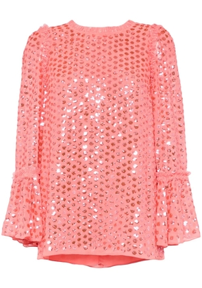 Needle & Thread Raindrop Gloss tunic - Pink