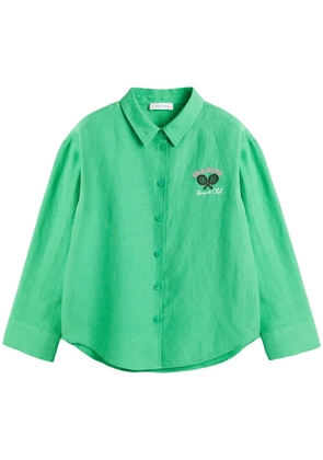 Chinti & Parker logo-print shirt - Green