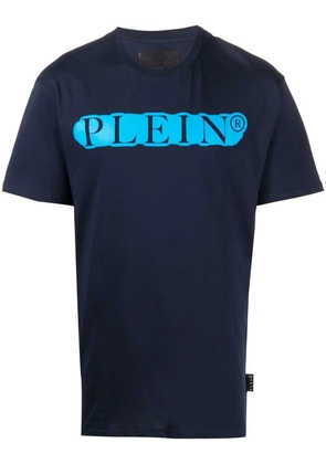 Philipp Plein logo print T-shirt - Blue