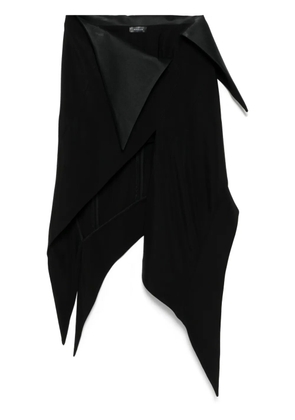 Mugler cummerbund skirt - Black