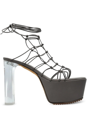 Rick Owens 130mm Web Platform sandals - Grey