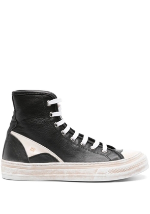 Moma high-top leather sneakers - Black