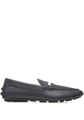 Bally Karlos pebbled leather loafers - Blue