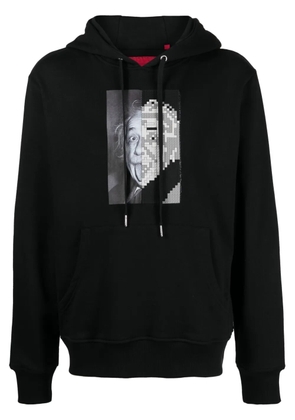 Mostly Heard Rarely Seen 8-Bit Silly Theory graphic-print cotton hoodie - Black