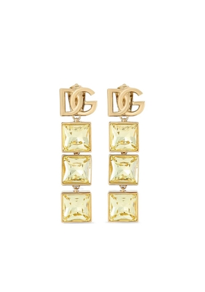 Dolce & Gabbana logo-plaque earrings - Gold
