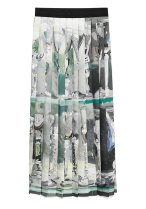 MSGM pleated maxi skirt - Grey