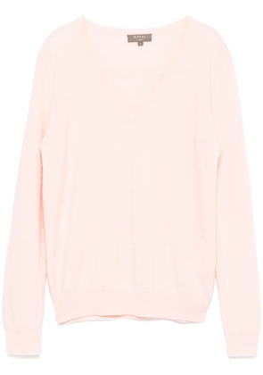 N.Peal Phoebe V-Neck jumper - Pink
