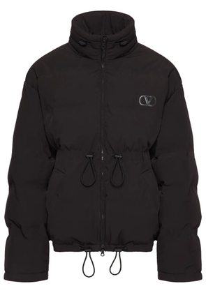 Valentino Garavani VLogo Signature hooded puffer jacket - Black