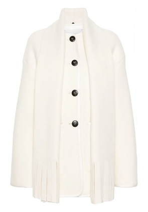 Forte Forte scarf-detail coat - White