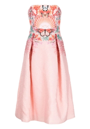 Mary Katrantzou Meadow embroidered midi dress - Pink