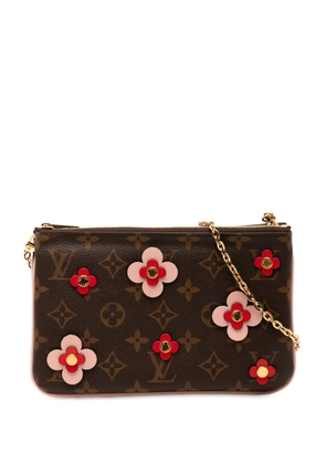 Louis Vuitton Pre-Owned 2018 Monogram Blooming Flowers Double Zip Pochette crossbody bag - Brown