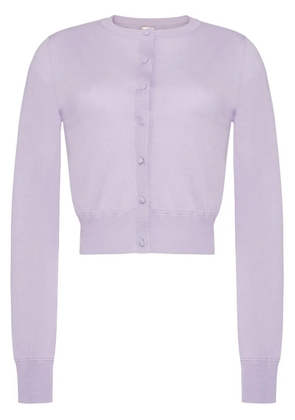 Adam Lippes fine-knit cardigan - Purple