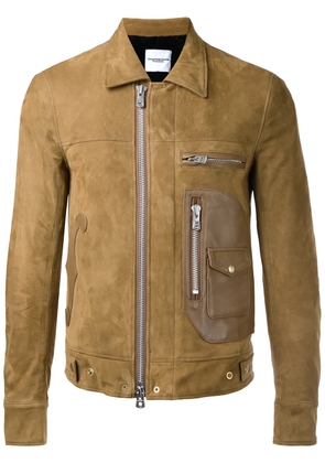 Takahiromiyashita The Soloist zipped jacket - Brown
