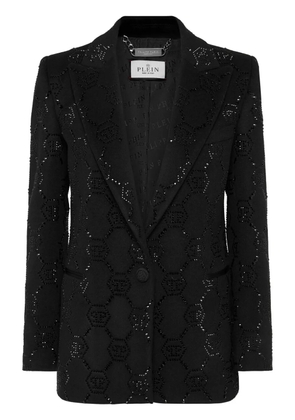 Philipp Plein monogram blazer - Black