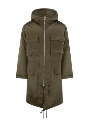 OAMC multi-pocket hooded parka - Green