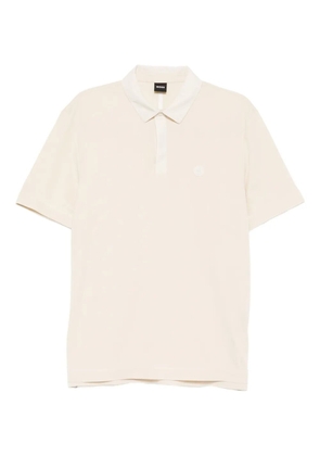 BOSS logo-patch polo shirt - Neutrals