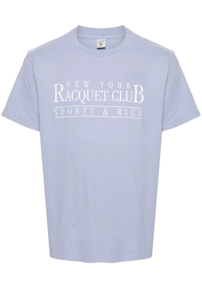 Sporty & Rich NY Racquet Club cotton T-shirt - Blue