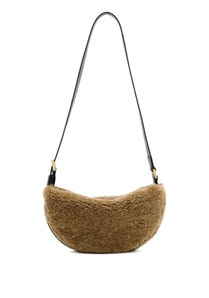 AllSaints shearling crossbody bag - Brown